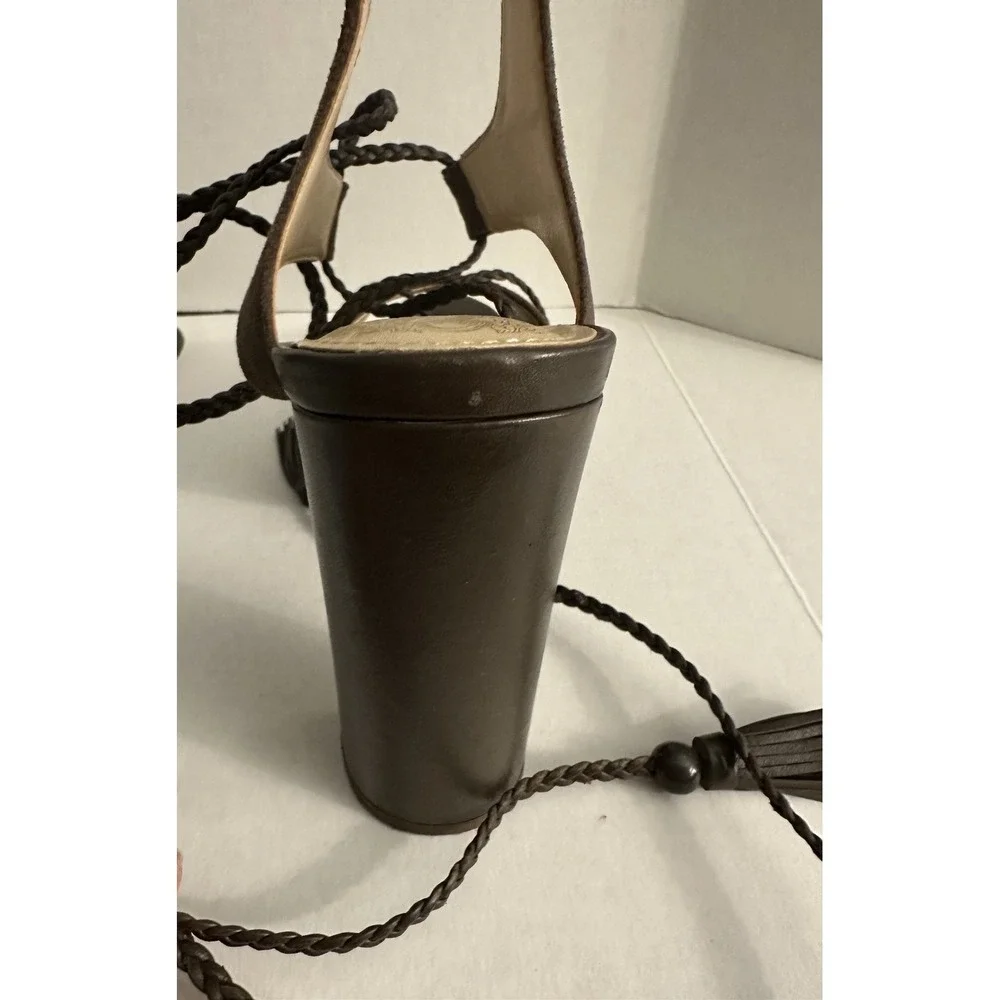 Vince Camuto Shoes Womens Size 6.5M VC-Kaelena Platform Heels Suede‎ Lace Up